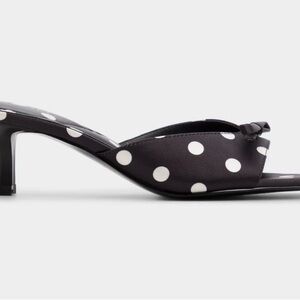 Aldo  Belerose Polka Dot open toe kitten heel size 8